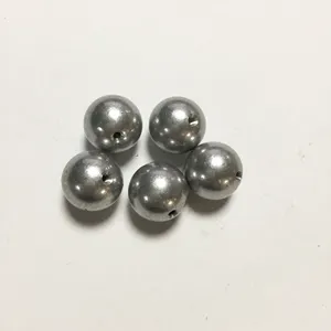 Tap hole steel ball light weight aluminum sphere with threaded hole