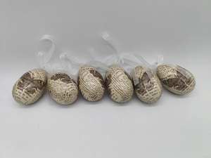 معلقة 6 بيضة عيد الفصح بنمط صحيفة ، 6 في صندوق - Product Image 5