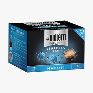 Set Multiblock Bialetti Napoli 72 Capsule in Alluminio e Metallo Usa e Getta con Gusto Intenso 0,25g/Capsula - Product Image 1