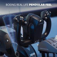 THRUSTMASTER TCA Manette Boeing Edition TCA Volant Boeing Edition Mono-Manette Filaire Simulation de Vol Ressort Réglable