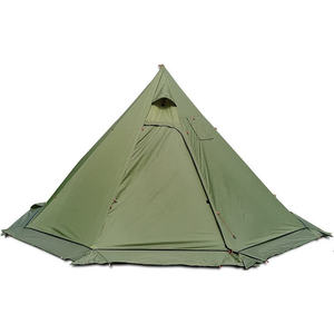 <span class=keywords><strong>Tente</strong></span> Pyramide d'<span class=keywords><strong>Hiver</strong></span> Ultralégère <span class=keywords><strong>Tente</strong></span> <span class=keywords><strong>Tipi</strong></span> de Camping en Plein Air avec Jupe de Neige et Trou de Cheminée - Product Image 1