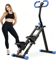 Appareil d'escalade stationnaire transfrontalier pour la maison, simulateur de marche et de montée, équipement d'exercice aérobie avec accoudoirs réglables en hauteur