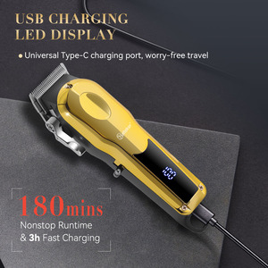 Hatteker - Juego de Herramientas de Peluquería Eléctricas, Kit de Cortapelos Inalámbricos Recargables para Hombre - Product Image 6