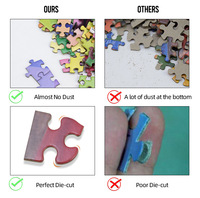 Puzzle rond à dégradé de couleurs, 1000 pièces, image HD, jeu familial interactif, ornement de maison, prix de gros d'usine