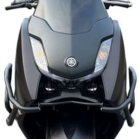FOMOKER Nuevas Barras Protectoras de Acero al Carbono para Motor y Escape, Accesorios de Protección para Motocicleta, Color Negro, Compatibles con Yamaha Xingying 125