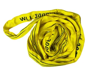 Sollevare l'imbracatura in poliestere resistente attrezzatura per gru a nastro accessorio tipo di anello imbracature risparmio di elasticità cinturino di recupero OEM ODM