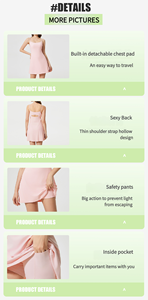 Сексуальное платье Lulu на бретельках без рукавов женское платье Lulu Yoga теннисное платье с внутренней подкладкой - Product Image 3