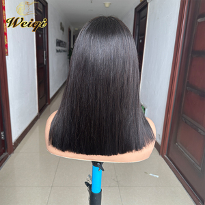 วิกผมบ๊อบสั้นแบบตรง M Lagos รุ่นใหม่ล่าสุด วิกผมแท้แบบ HD Lace Front ขนาด 13x4 สำหรับผู้หญิงผิวสี - Product Image 5