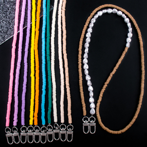 Cordon de téléphone portable en perles acryliques, lucite et ABS, personnalisable, tendance, facile à installer, pour artisanat DIY et <span class=keywords><strong>bijoux</strong></span> - Product Image 1