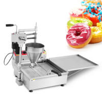 Nouvelle machine automatique électrique pour la fabrication de mini-beignets, certification CE, utilisation en boulangerie à base de farine, 220V, acier inoxydable 304, température réglable