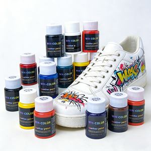 Peinture acrylique professionnelle à base d'eau pour chaussures, 12 couleurs, 29,5 ml, pour graffitis sur baskets et cuir - Product Image 1