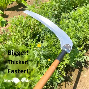 Nouvelle faucille à long manche de grande taille pour couper l'herbe, désherber, tondre, outil agricole, lame de faucille pour les roseaux et les plantes aquatiques - Product Image 1