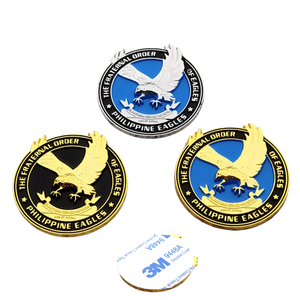 20 năm nhà máy tùy biến UV tùy chỉnh kim loại men 3m Sticker cứng men đánh bóng logo cho Philippine xe máy xe biểu tượng - Product Image 1