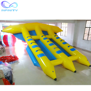 S water inflatable sports toys remorquable aquatic fish fly sports Inflatable Banana Boat - Product Image 4
