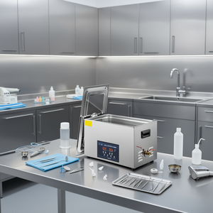 เครื่องทำความสะอาดอัลตราโซนิกอุตสาหกรรม 30 ลิตร ความถี่คู่ 28 40 กิโลเฮิรตซ์ พร้อมเครื่องทำความร้อนและตัวตั้งเวลา สำหรับเครื่องมือทันตกรรม ชิ้นส่วน และการขจัดคราบไขมัน - Product Image 2