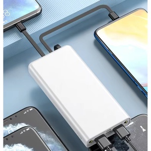Banco de Energía de Carga Rápida Personalizado de 10000mah-20000mah con 4 Cables Integrados, Batería Externa de Emergencia Tipo C - Product Image 4
