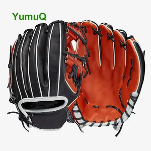 Yumuq 3d Mode Oem Fabriek Eerste Basis Hele Varkenshuid Team Handschoen Pols/Hand Vinger Guard