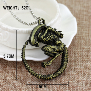 Collar con Colgante de <span class=keywords><strong>Alien</strong></span> Predator de la Película AVP, Estilo Gótico, Horrorífico y Genial para Hombre - Product Image 4