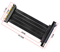 Câble Riser PCIe 90 Degrés 16X PCI Express 4.0 X16 de Qualité Supérieure, Vente Directe Usine KBQCONN, Expédition Rapide en Gros