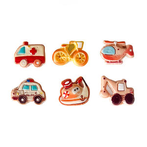 Dessin animé pelle bricolage résine artisanat crème caoutchouc accessoires réfrigérateur autocollant petit trou chaussures boucle bijoux matériel - Product Image 5