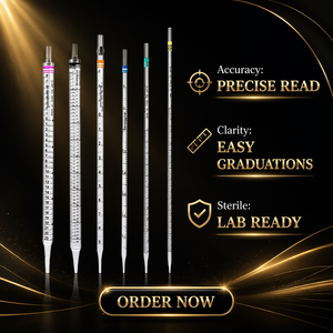 ปิเปตเซรั่มโลจิคอลแบบปลอดเชื้อ 25 มล. ทำจากพลาสติกแบบมีขีดบอกปริมาตร สำหรับการถ่ายโอนของเหลวในห้องปฏิบัติการ - Product Image 5