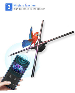 3*65CM projecteur d'hologramme 3D équipement publicitaire présentoir écran 3D holographique projection LED ventilateur affichage numérique homme - Product Image 6