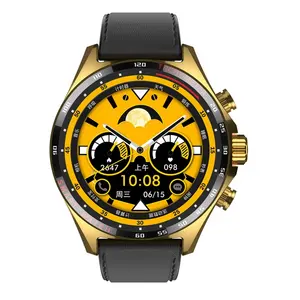 Lonvel Hotsale gümüş altın paslanmaz çelik renk Sk27 akıllı saat 1.58 inç Bt çağrı Nfc kablosuz şarj Smartwatch