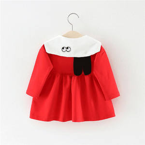 Vestidos de Algodón para Niñas, Estilo Casual, Primavera, Diseño de Princesa, con Estampado de Dibujos Animados, Venta al Por Mayor - Product Image 2