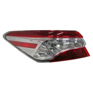 New Cromato Dopo Mercato Lato Esterno di Coda di Coda Luce Della Lampada di Montaggio Per Toyota Camry XSE XLE 2018-2019