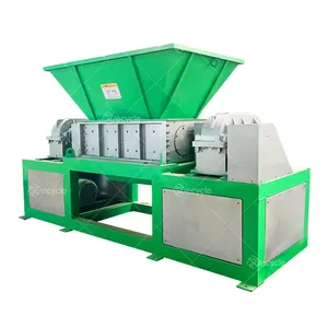 Waste Metal Car Shell Drums Double Shaft Shredder Machine Fishing Net Cable Wire Engine Block Shredding Machine