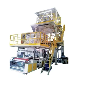 plastic express courier bag blowing machine double layer coextrusion film blowing machine