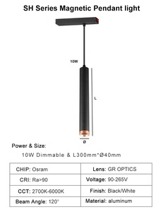 Nouveau système d'éclairage encastré <span class=keywords><strong>de</strong></span> surface Wifi Tuya 25 types <span class=keywords><strong>de</strong></span> rails magnétiques Cob dimmable Spot Light System <span class=keywords><strong>Led</strong></span> Track Lights pour <span class=keywords><strong>cuisine</strong></span> musée - Product Image 5