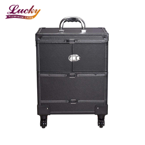 Rotolamento Trucco Treno Caso Salon Trolley Bloccabile con Cassetti Scorrevoli Caso Pro Grande Valigia Cosmetici per Gli Artisti Hair Stylist - Product Image 1