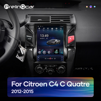 Reproductor de Radio Android 12 para coche para Citroen C4 C Quatre 2012-2015 navegación GPS de vídeo Multimedia para pantalla Vertical de estilo Tesla