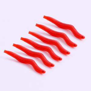 SEASKY 4cm 0.2g <span class=keywords><strong>De</strong></span> Pêche Leurre Souple Trout Worm Earthworm Bait Lifelike Faux Bloodworm Grub Ver Doux Leurre <span class=keywords><strong>De</strong></span> Pêche Appâts - Product Image 2