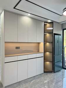 Customized Size White Solid Wood <b>Sideboard</b> Cabinet Restaurant Furniture Made From Environmentally Protected Materials - Product Image 4