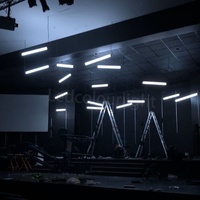 Tube lumineux LED RGBW coloré pour plafond de boîte de nuit, programmable à 360 degrés, DMX Pixel Tube Light