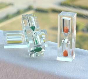 Clessidra Tradizionale da 5 Minuti in Vetro Infrangibile, Timer Creativo in Resina, Piccolo Regalo all'Ingrosso - Product Image 2