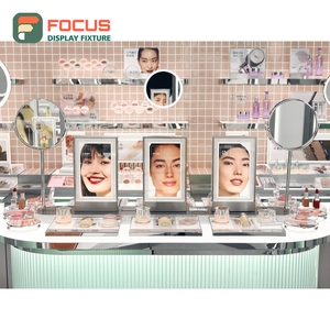 Integrated Solution Store Project Aluminum Display Counter Vendor Makeup Store Interior Design - Product Image 3
