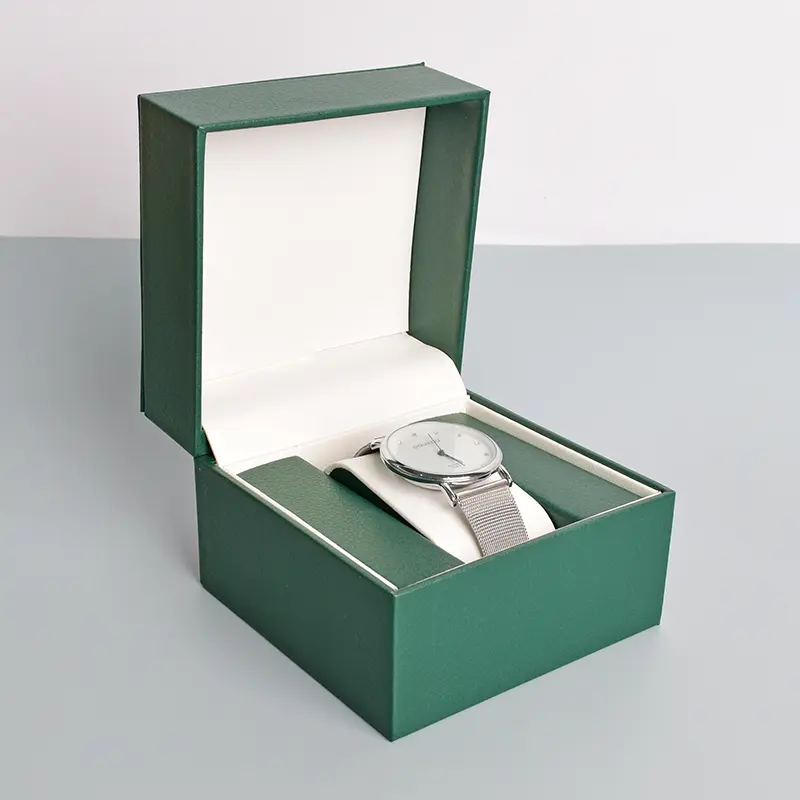 Scatola per etichette private da polso con logo personalizzato antico impermeabile per confezione di scatole per orologi personalizzate