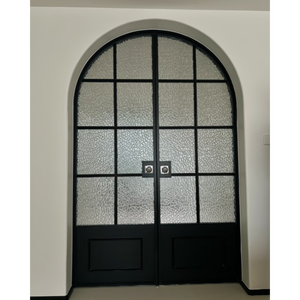 <span class=keywords><strong>Puerta</strong></span> <span class=keywords><strong>de</strong></span> Vidrio Abatible <span class=keywords><strong>de</strong></span> Diseño Arqueado con Marco <span class=keywords><strong>de</strong></span> Aleación <span class=keywords><strong>de</strong></span> Titanio para Interiores - Product Image 2