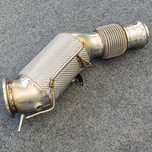 Downpipe de Flujo <span class=keywords><strong>Libre</strong></span> con Escudo Térmico y Catalizador OEM de Fábrica MM para BMW B48/B46 120i, 220i, 230i, 320i, 330e, 330i, 420i, 430i, 630i, 730i - Product Image 2