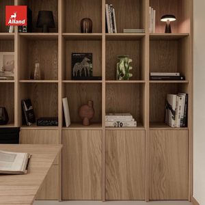 Muebles de Salón Estilo Wabi-Sabi de Allandgroup, Muebles Japoneses de Madera para el Hogar, Diseño Interior Nórdico, Estilo Japandi, Mueble de TV de Pared de Roble Blanco - Product Image 4