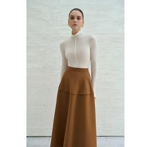 New Clothes Basic <b>Tops</b> <b>Women</b> Elegant NOVA KNIT <b>TOP</b> Anti-Wrinkle <b>Women</b> Winter <b>Tops</b> Wool Halter Collar <b>Long</b> <b>Sleeve</b> Blouses - Product Image 1