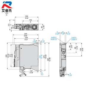 อินเวอร์เตอร์รุ่นใหม่ ATV320 ซีรีส์ ATV320U15M2B แบบหนังสือ  ระบบเฟสเดียว 200-240V 1.5KW - Product Image 3