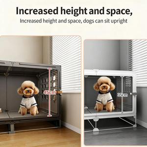 <span class=keywords><strong>บ้าน</strong></span><span class=keywords><strong>สุนัข</strong></span>หรูหราพร้อมห้องน้ำแยกส่วน ห้องนั่งเล่น ห้องอาบน้ำ ปิดด้วยปุ่ม ผลิตจากพลาสติกและโลหะ บรรจุในกล่อง สำหรับ<span class=keywords><strong>ลูก</strong></span><span class=keywords><strong>สุนัข</strong></span> - Product Image 3