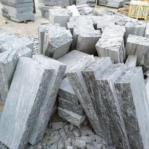 Pietra di granito blocco di costruzione, grigio granito muro caps con scarpe di grandi dimensioni