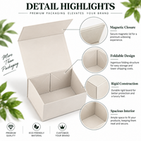 Boîte cadeau rigide en carton pliable personnalisée en gros avec logo en feuille d'argent et fermeture magnétique pour accessoires vestimentaires