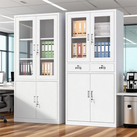 Armoire de classement en acier en gros pour usine, meuble de rangement métallique avec serrure pour documents de bureau