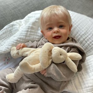 Poupée Reborn Bébé Corps Entier 60 cm en Silicone <span class=keywords><strong>Yannik</strong></span>, Peinte avec des Veines Visibles, Poupées Reborn en Silicone Souple pour Filles - Product Image 1